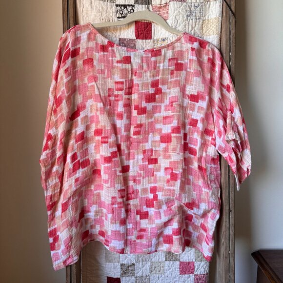 Charlie B Cotton Gauze Flowy Top - Picture 4 of 8